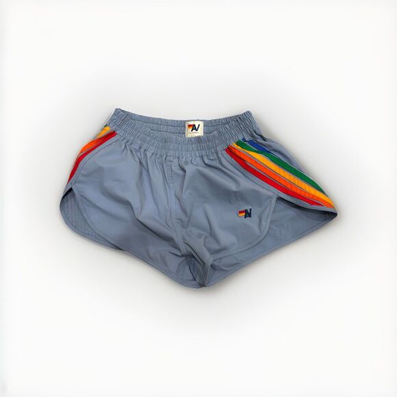 AVIATOR NATION WOMEN'S 5 STRIPE FLEX BOARD SHORTS - ISLANDA   RAINBOW Size Small - Picture 2 of 5